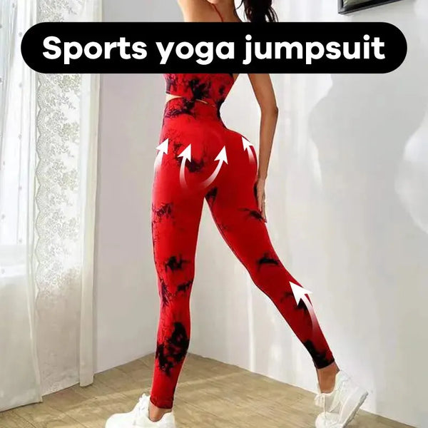Tie Dye Yoga Women's Tracksuit Fitness Yoga Sets Sportswear