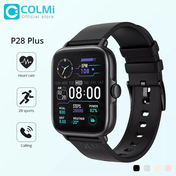 COLMI P28 Plus Bluetooth Answer Call Smart Watch Men IP67 waterproof